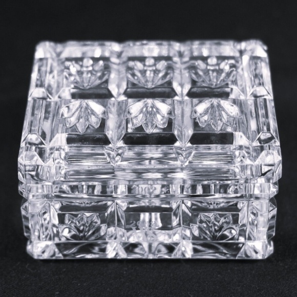 Waterford Crystal Other - Waterford Society Crystal Square Trinket Box 2002